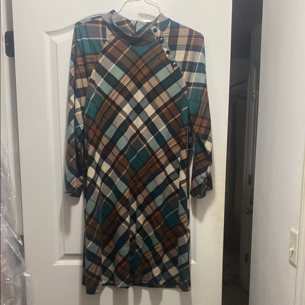 Plaid Multicolor Dress